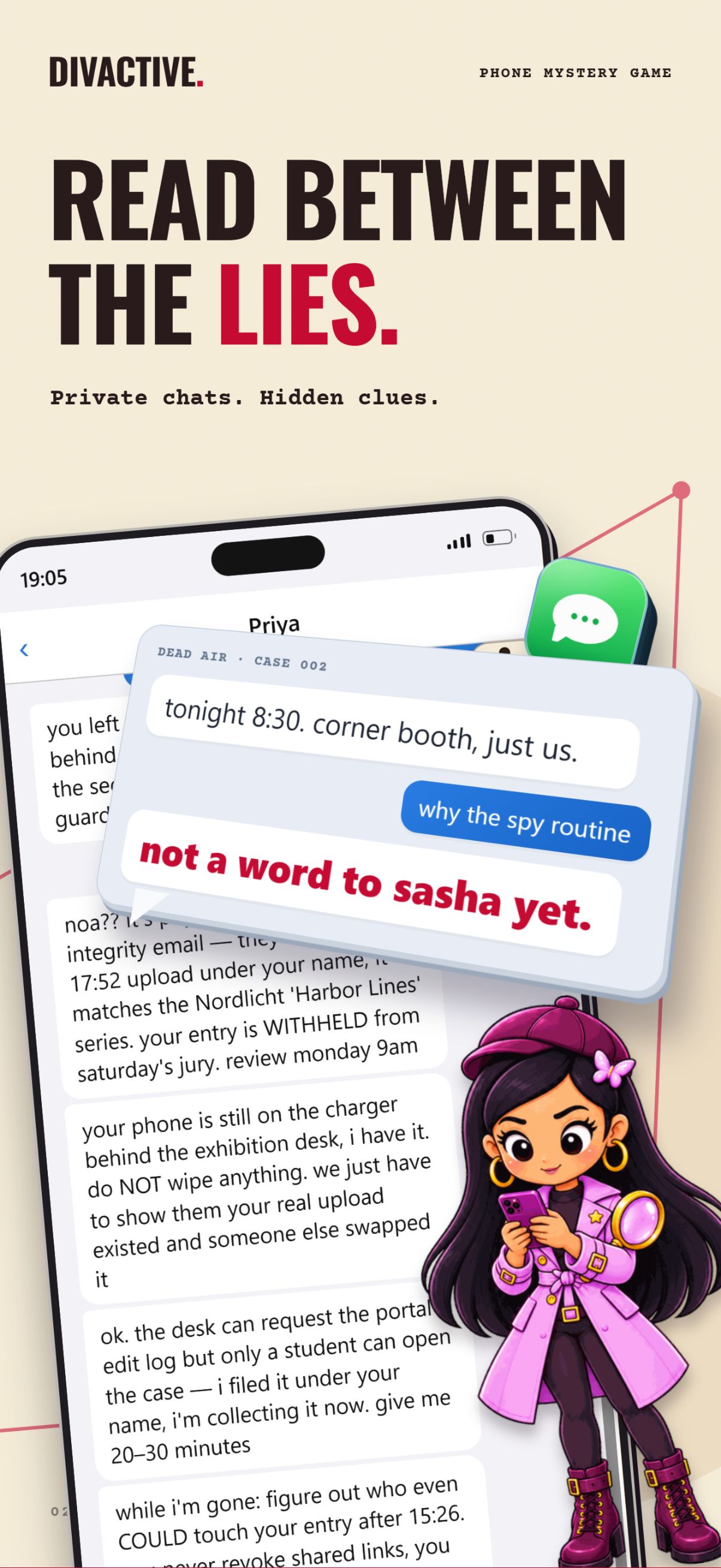 Game preview: a secret-meeting chat excerpt from Dead Air