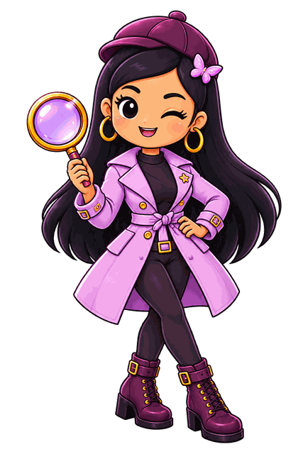 Divactive's detective with a magnifying glass